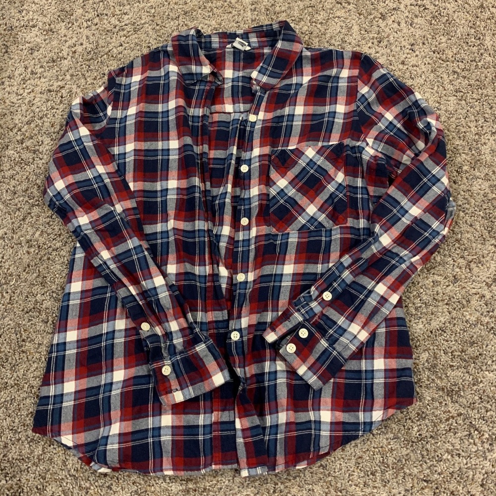 Plaid Flannel Button Up